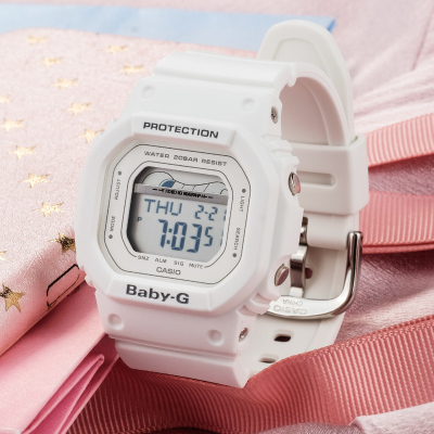 卡西欧Casio 新品BABY-G女表 小方块 运动 石英表 卡西欧手表 日韩表 情侣表 防水 电子 手表BGD-560 BLX-560-7PR