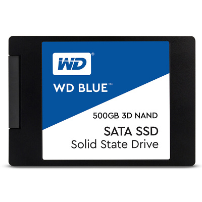 西部数据（WD）500GB SSD固态硬盘 SATA3.0接口 Blue系列-3D进阶高速读写版｜五年质保