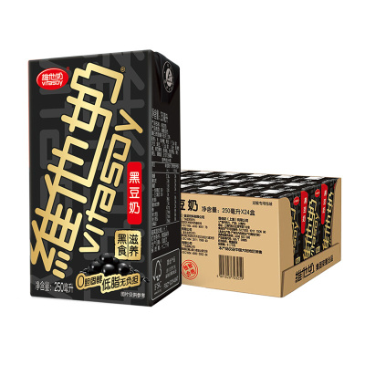 维他奶 黑豆奶植物蛋白饮料250ml*24盒