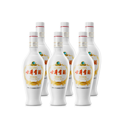 【酒厂自营】l古井贡酒光瓶乳玻贡50°500ml*6