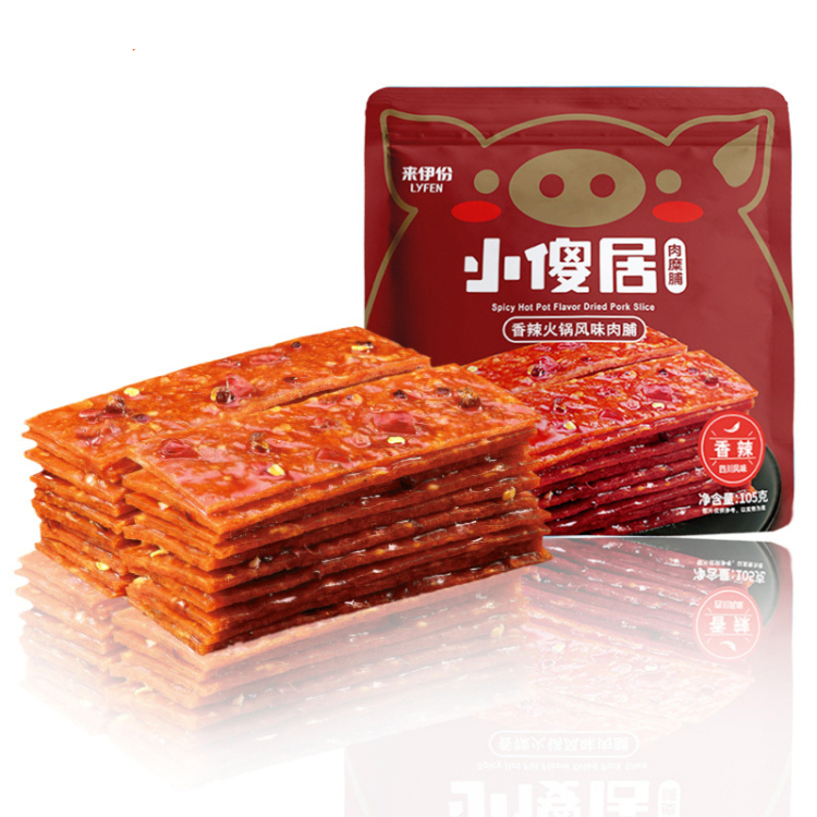 来伊份香辣味猪肉脯