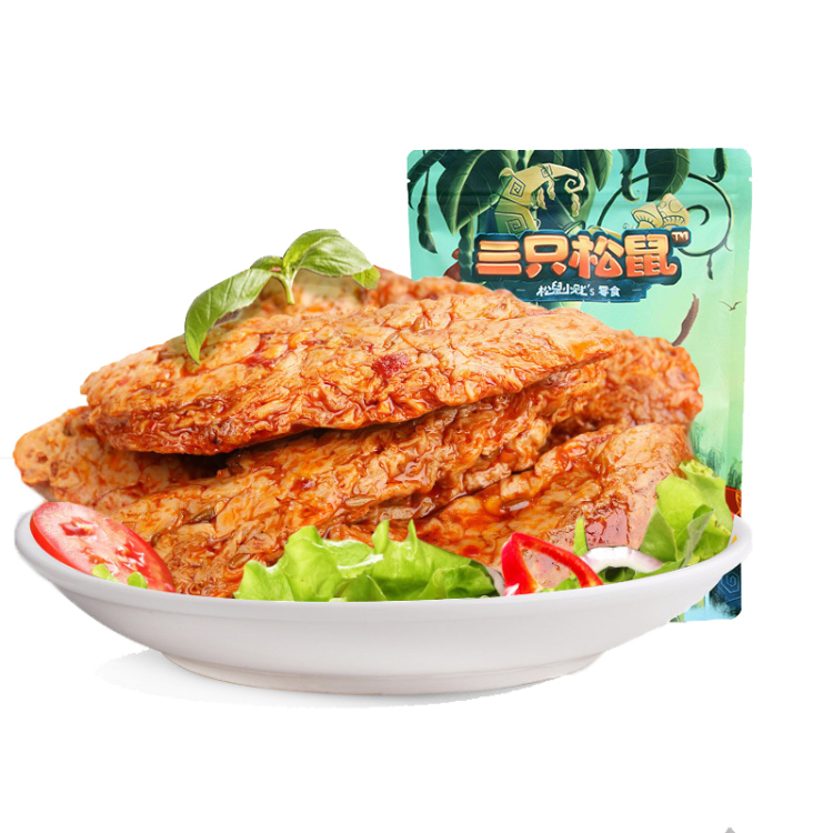 三只松鼠香辣素肉干