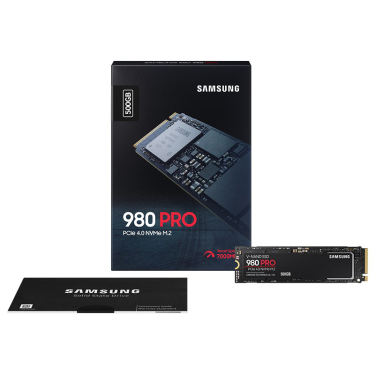 三星（SAMSUNG）500GB NVMe M.2 SSD固态硬盘 980 PRO（MZ-V8P500BW）