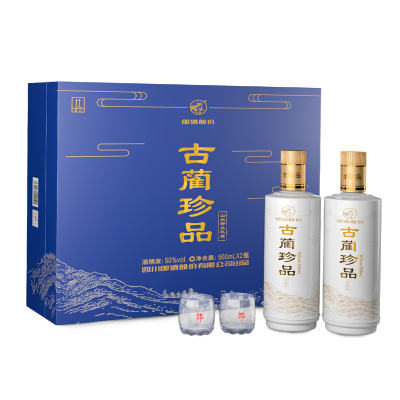 郎酒古蔺珍品50度山水仰止礼盒500ml*2