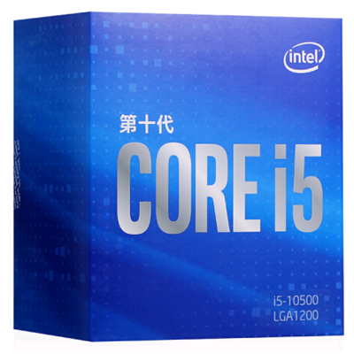 英特尔（Intel）i5-10500 酷睿六核 盒装CPU处理器