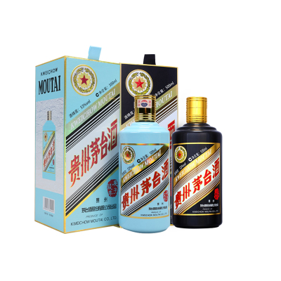 茅台 贵州茅台生肖酒 生肖纪念酒 53度己亥猪年500ml+庚子鼠年500ml 酱香型白酒