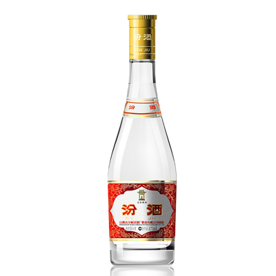 汾酒 玻汾 53度 黄盖汾 475mL*12瓶整箱装 清香型