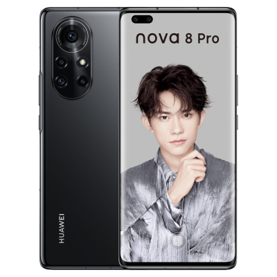 HUAWEI nova8 Pro 5G 8GB+128GB 亮黑色 全网通版手机