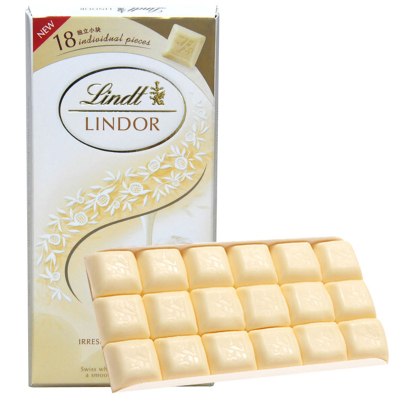 Lindt 瑞士莲 软心 排装白巧克力 100克/块