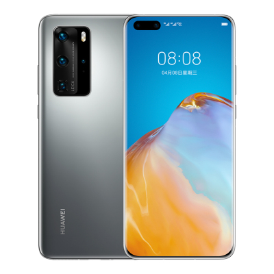 华为(HUAWEI) 华为P40 Pro 5G全网通 8GB+128GB 冰霜银 麒麟990 移动联通电信5G智能手机