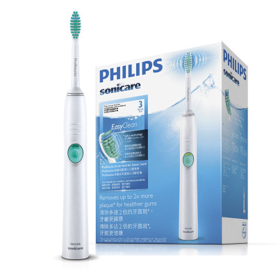 飞利浦（PHILIPS）电动牙刷HX6512 成人用充电式 声波震动电动牙刷 双刷头