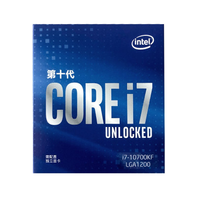 十代酷睿i7-10700KF盒装处理器8核16线程CPU处理器