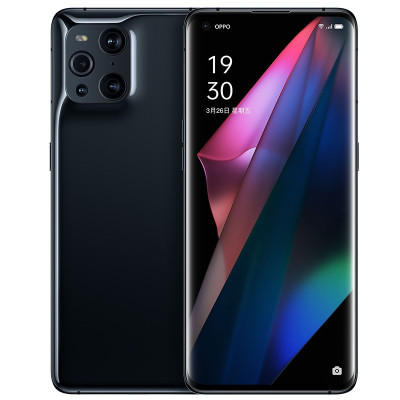 OPPO Find X3 镜黑 8+128GB 高通晓龙870 10亿双色主摄 10亿色臻彩屏 35W无线闪充 5G手机