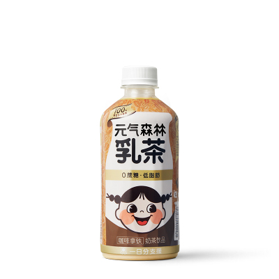 元气森林0蔗糖低脂高蛋白奶茶咖啡拿铁乳茶 450ml*12瓶