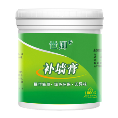 世卿补墙膏补墙漆墙面修补白色涂料内外墙裂缝修复乳胶漆腻子粉膏 1000g白色补墙膏+送工具