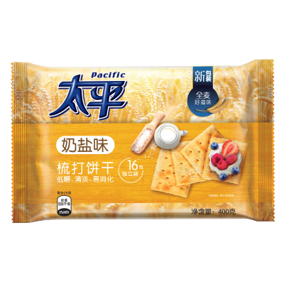 太平 梳打饼干奶盐口味400g/袋