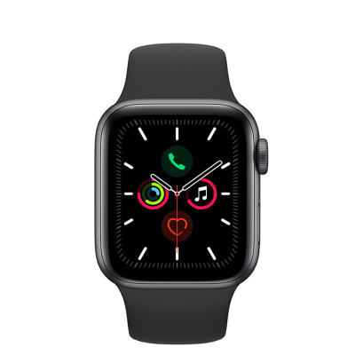 Apple Watch Series5 44mm（GPS+蜂窝款 深空灰色铝金属表壳 黑色运动型表带）