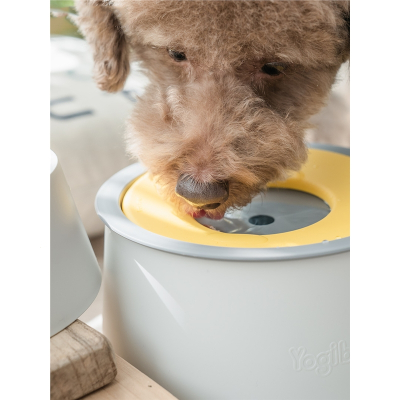 水碗狗狗喝水器不湿嘴泰迪狗狗智能饮水器纳丽雅水碗不湿嘴悬浮水台(Knz)_0