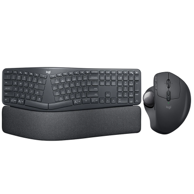 罗技（logitech）ERGO K860+MX ERGO 黑色鼠标