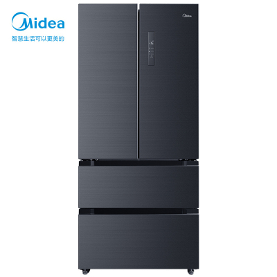 【品牌自营】美的(Midea)冰箱 508升急速净味一级能效智控双变频法式多门家用电冰箱 BCD-508WTPZM(E)