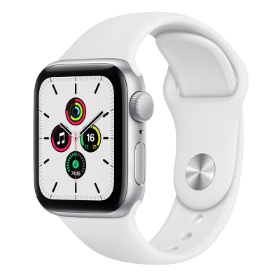 Apple Watch SE 44毫米 GPS版 银色 运动型表带