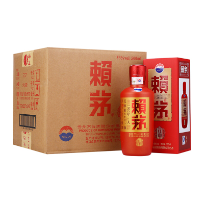 茅台 赖茅 红御 酱香型 53度 500ml*6 整箱装