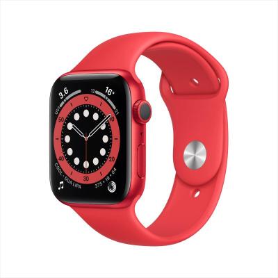 Apple Watch Series 6 44毫米 GPS版 红色 运动型表带