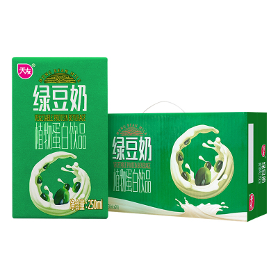 天友绿豆奶250ml*24盒植物蛋白饮品