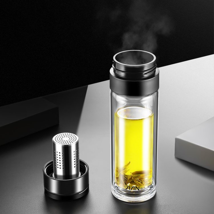 富光茶水分离玻璃杯
