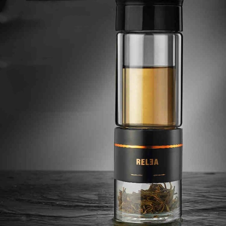 物生物茶水分离玻璃杯