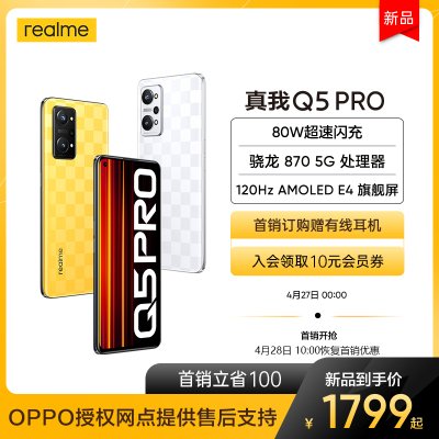 真我Q5 Pro 5G 雪地漂移 全网通 8GB+256GB