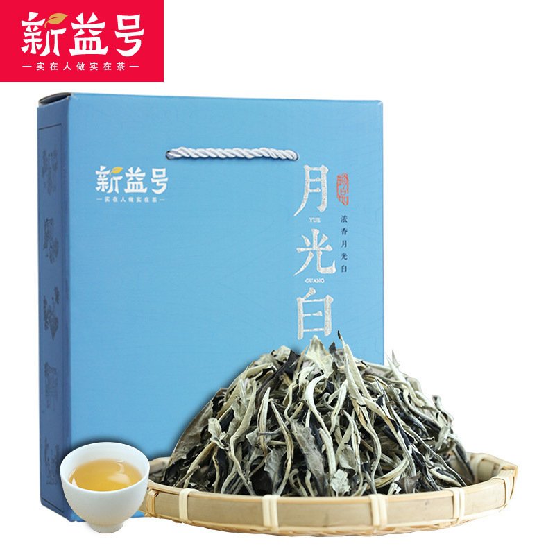 新益号 月光白 云南普洱茶 生茶 250克盒装 散茶 月光美人