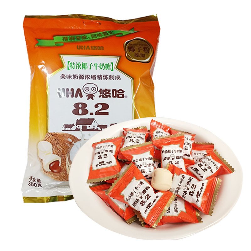 悠哈 特浓牛奶糖 UHA/特浓牛奶糖椰子味 袋装300g