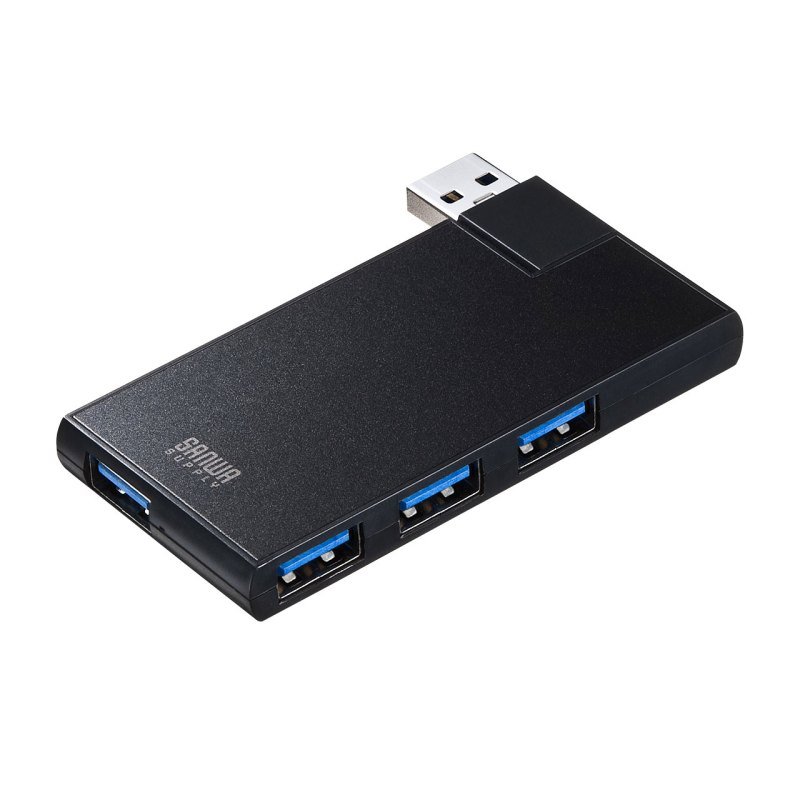 日本山业（Sanwa)USB3.0集线器/4口旋转3.0HUB/USB3.0扩展口/USB3.0多口分线器USB-3HS