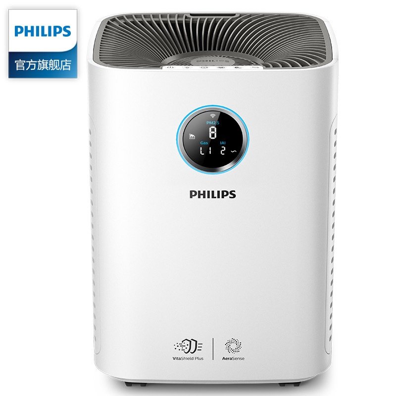 飞利浦 Philips 空气净化器 AC4076/00 智能空气测控净化 净化除烟除甲醛 PM2.5