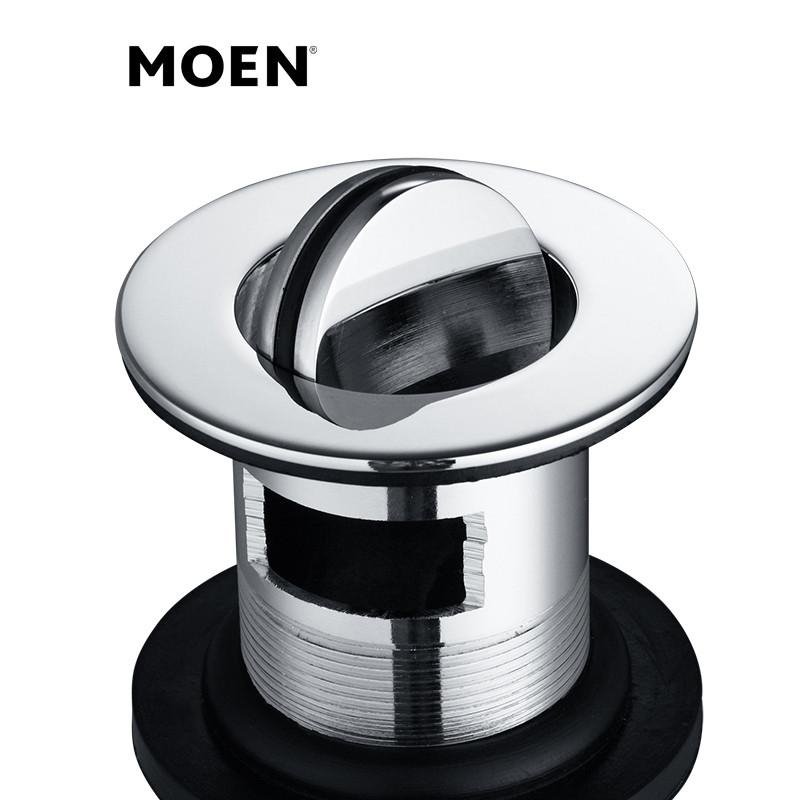 MOEN/摩恩 铜质镀铬 高档黄铜翻板式面盆落水 优质卫浴五金套件 117974