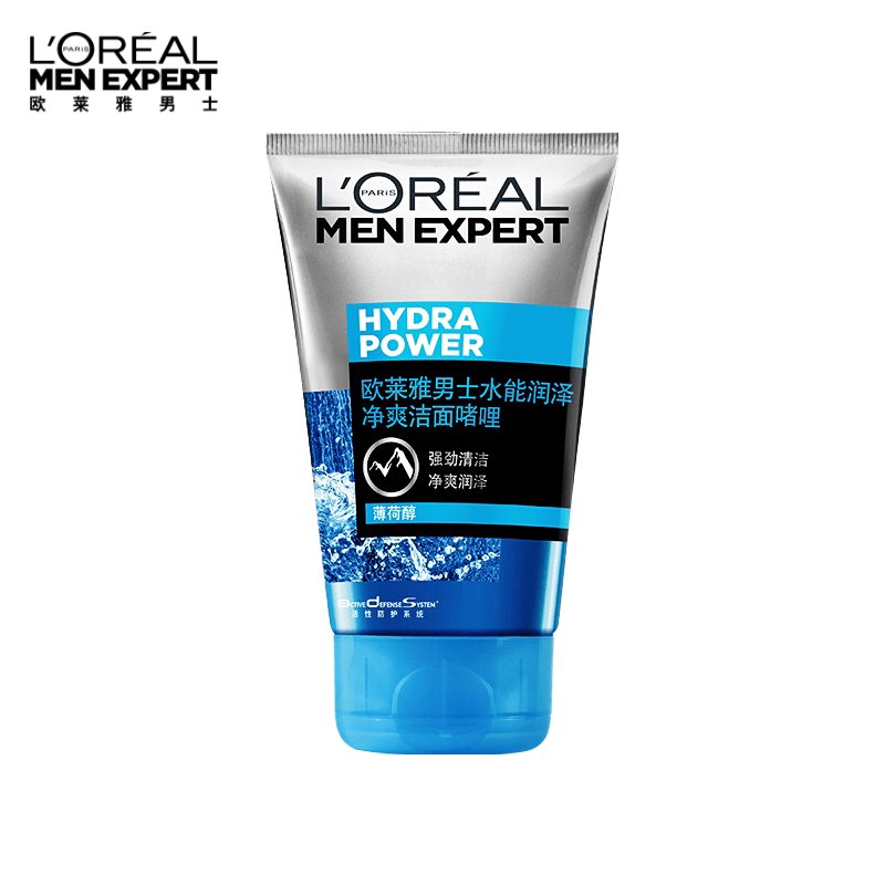 欧莱雅(LOREAL)男士水能润泽净爽洁面啫哩100mL