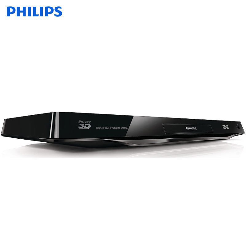 飞利浦（PHILIPS）BDP7750/93 3D蓝光高清播放器 DVD影碟机 双wifi 4K高清播放机（黑色）