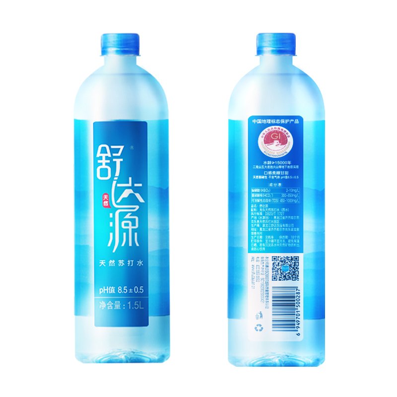 舒达源 天然苏打水 弱碱性1.5L*6