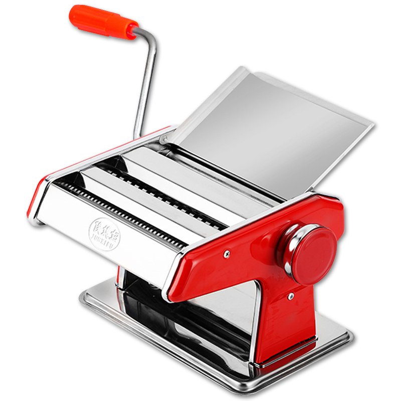 俊媳妇双刀中国红非电动手摇压面机家用二刀两刀压面机手动手摇面条机