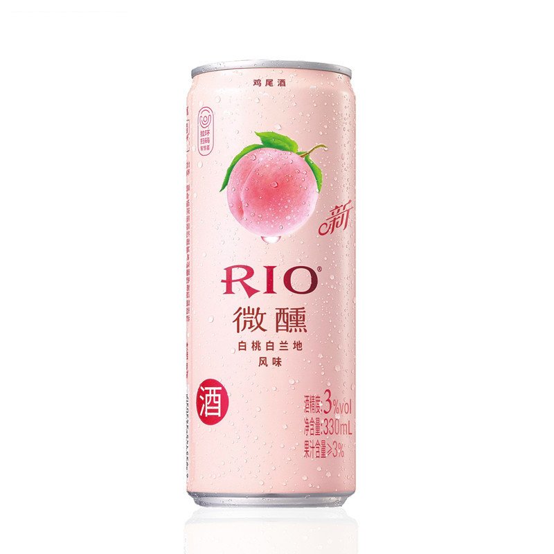 RIO锐澳 微醺白桃口味鸡尾酒套餐 预调酒洋酒330ml*8罐