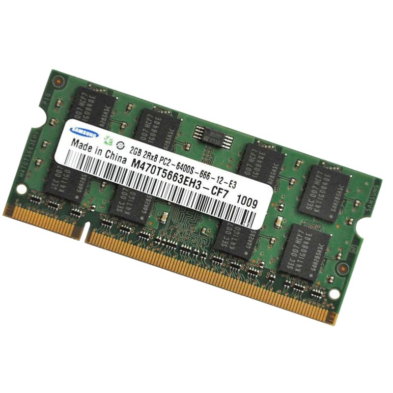 三星(SAMSUNG)原厂DDR2 2G 800Mhz笔记本 内存条PC2-6400S 兼容667/533