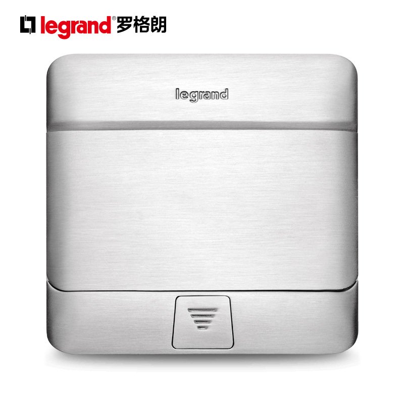 TCL罗格朗(Legrand)液压缓冲式不锈钢地插座连体五孔墙壁电源暗装地板地面地插