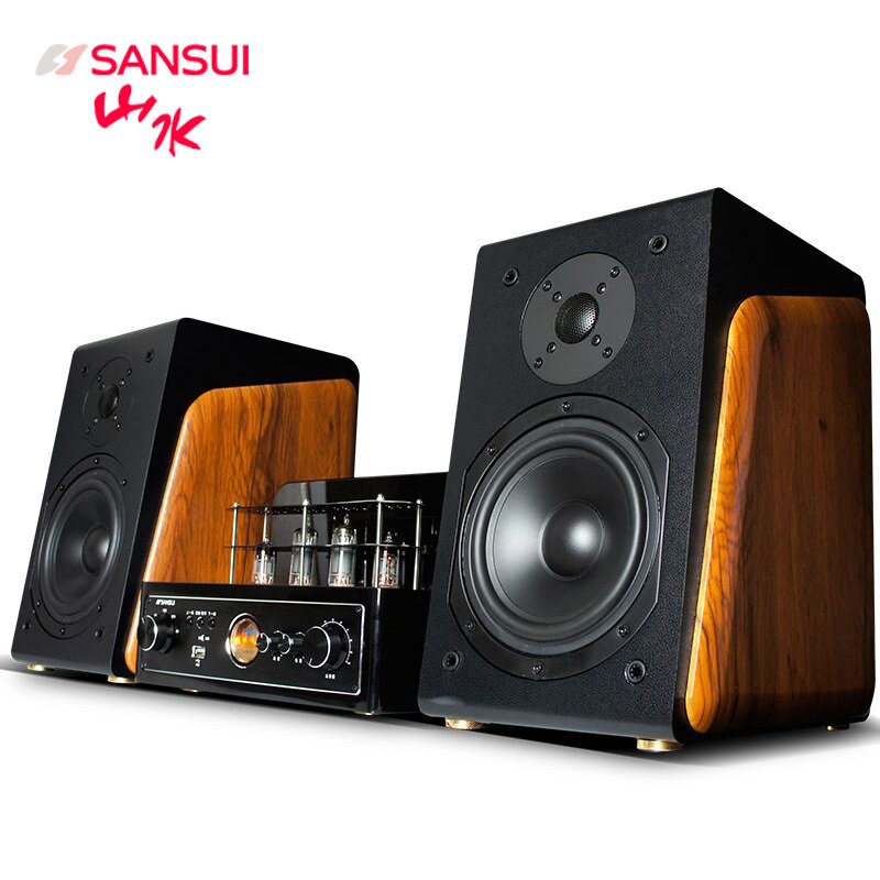 山水（SANSUI）S920发烧蓝牙组合音响胆机hifi套装电子管功放机音箱 黑色