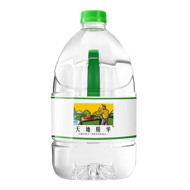 【天地精华】天地精华 饮用水 天然淡泉水4.5L*4整箱 泡茶水 家庭办公室轻便小桶装