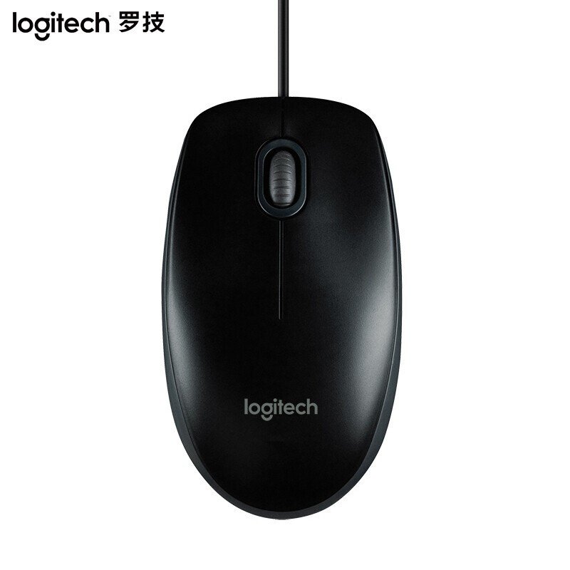 罗技（Logitech）M100r 有线光电鼠标办公台式笔记本电脑家用游戏电竞 （黑色）