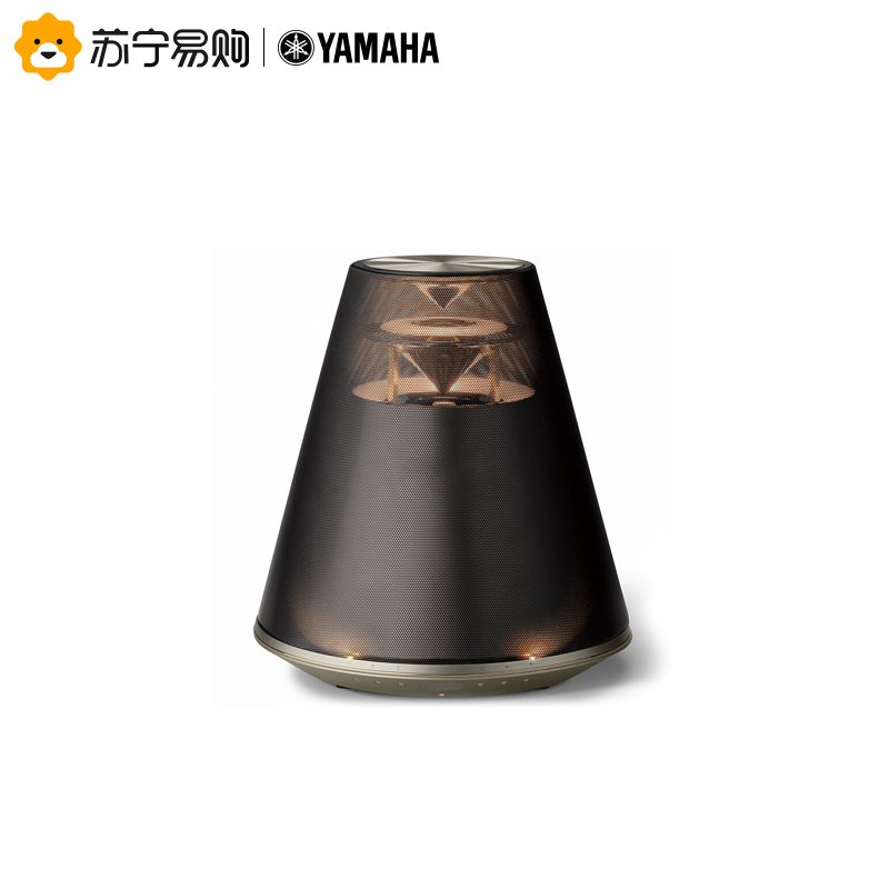 雅马哈（Yamaha） LSX-170 迷你音响 灯光蓝牙音箱 光音系统桌面书架式 钢琴黑