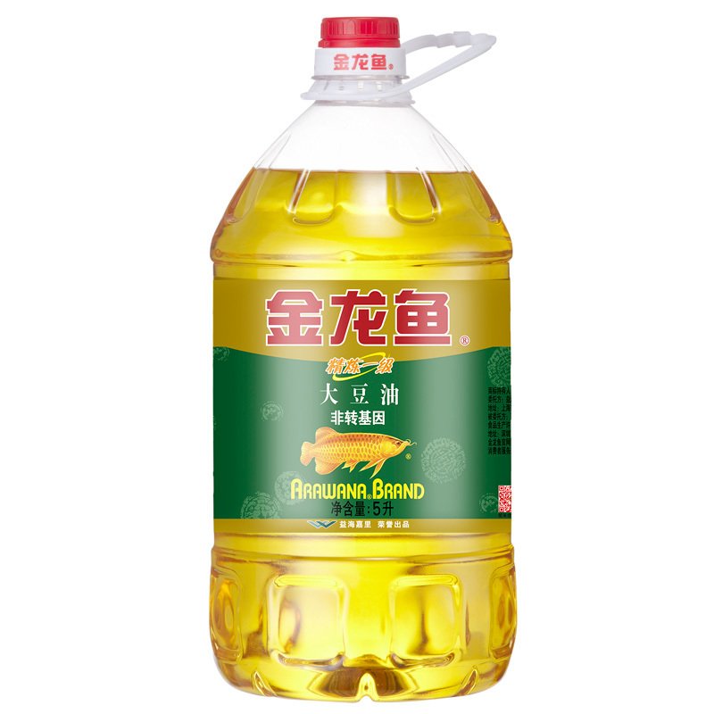 金龙鱼非转基因精炼一级大豆油 5L