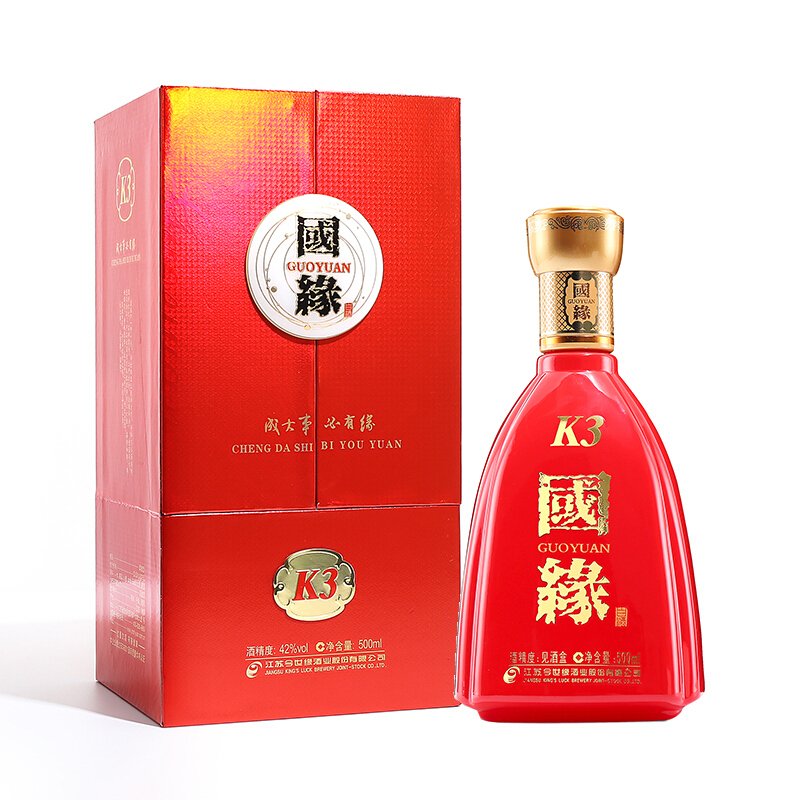 今世缘 国缘（K3） 白酒 42度 500ml 单瓶装