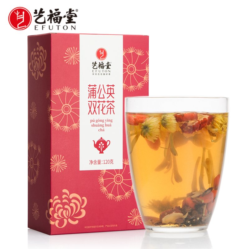 艺福堂蒲公英双花茶